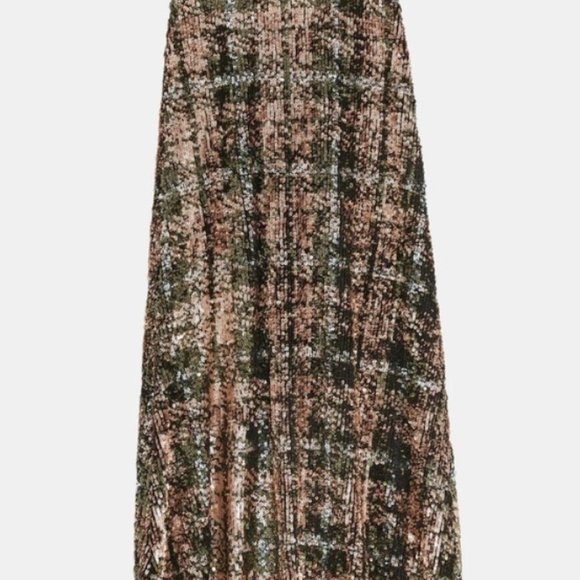 Zara Dresses & Skirts - Zara Skirt Sequin Skirt Knit Collection Limited Edition Bloggers Favorite